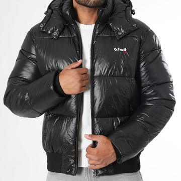 Schott NYC - Colusa Hooded Zipped Jacket Black
