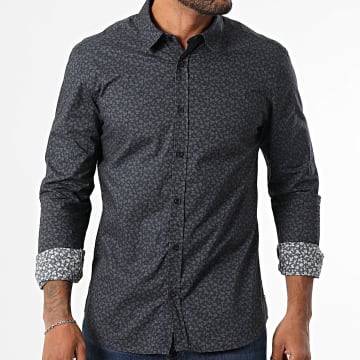 Teddy Smith - Carton Overhemd met lange mouwen 10711547D marineblauw