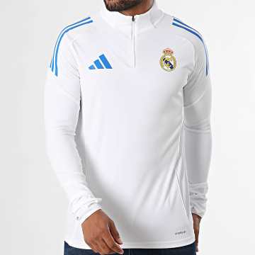 Adidas Sportswear - Maillot Manches Longues A Bandes Real Madrid JP4027 Blanc