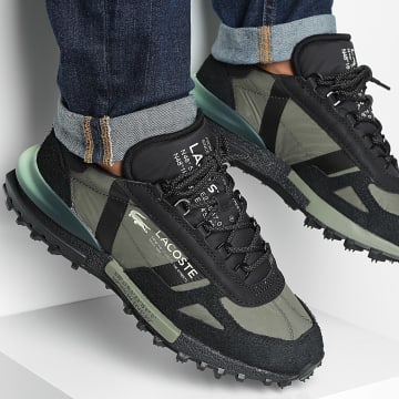 Lacoste - Scarpe da ginnastica Elite Active 225 nero verde chiaro