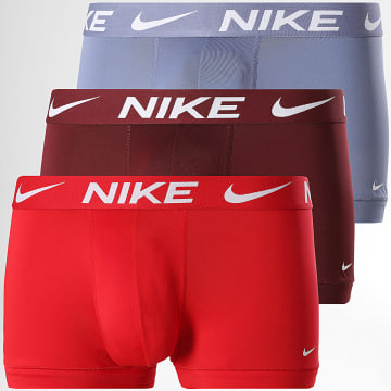 Nike - Set van 3 Essential Micro Boxers KE1156 Blauw Grijs Rood Bordeaux