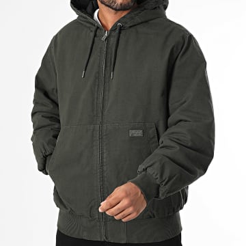 Superdry - Surplus M5012234A Chaqueta con cremallera y capucha Verde caqui oscuro