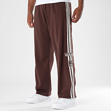 Adidas Originals - Pantalon Jogging A Bandes Adibreak KD6658 Marron Blanc