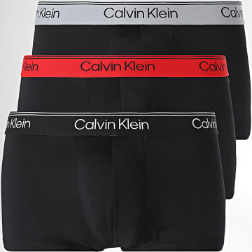 Calvin Klein - Lot De 3 Boxers NB4409 Noir Rouge Gris Blanc
