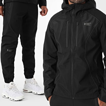 Comme Des Loups - Benab Zwart Hooded Zip Jacket en Joggingbroek Set