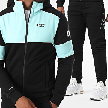 Comme Des Loups - Chándal Baltimore Negro Turquesa
