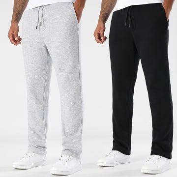 Jack And Jones - Lot De 2 Pantalons Jogging Kane Bradley Gris Chiné Noir