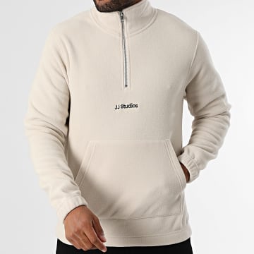 Jack And Jones - Jersey polar con cremallera Soho beige