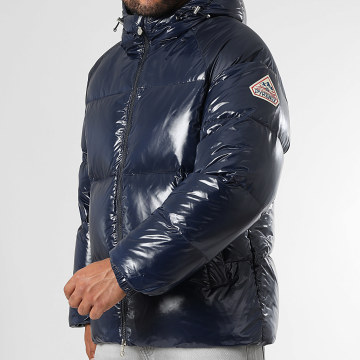 Pyrenex - Plumífero con capucha Sten Azul Marino