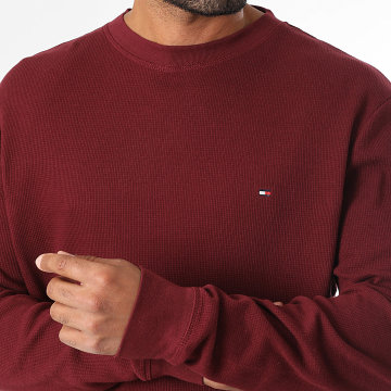 Tommy Hilfiger - Sweat Crewneck Waffle Top 3620 Bordeaux