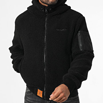 Bombers Original - Sherpa Hood Zip Hoodie Negro