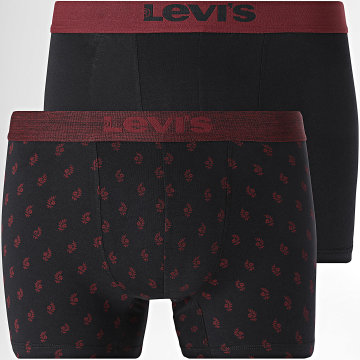 Levi's - Lot De 2 Boxers 701235942 Noir Bordeaux