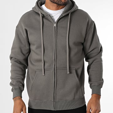 MTX - Sweatshirt com capuz e fecho de correr 010 Cinzento-carvão