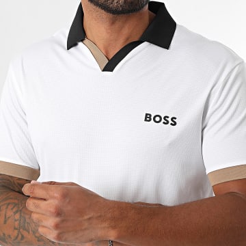 BOSS - Polo Slim Palle de manga corta 50543348 Blanco