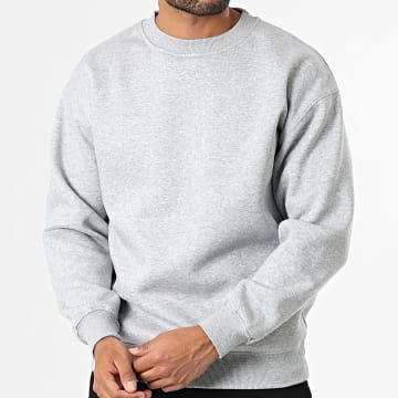 MTX - Sudadera cuello redondo 009 Gris jaspeado