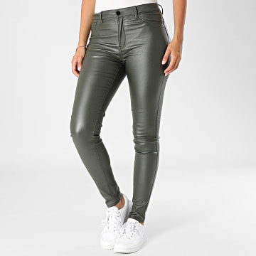 Only - Pantalon Skinny Femme New Thunder Vert Kaki