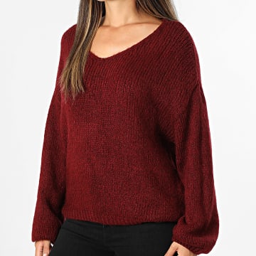 Only - Pull Femme Dinea Bordeaux