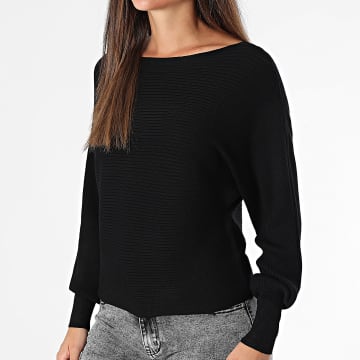 Only - Pull Texturé Femme Adaline Noir