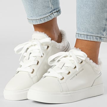 Tommy Hilfiger - Baskets Femme Casual Cupsole 8824 Ecru