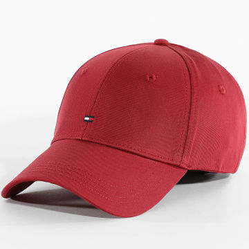 Tommy Hilfiger - Casquette Flag Cotton 6 Panel 3008 Bordeaux