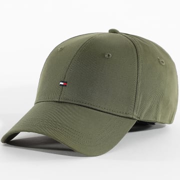 Tommy Hilfiger - Casquette Flag Cotton 6 Panel 3008 Vert Kaki