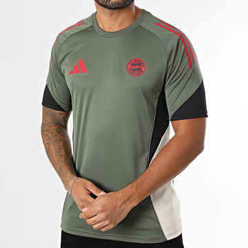 Adidas Sportswear - Tee Shirt A Bandes Bayern Munich JN5623 Vert Kaki