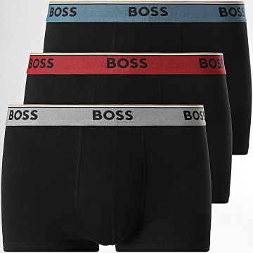 BOSS - Lot De 3 Boxers Power 50531684 Noir Bleu Rouge