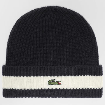 Lacoste - Mütze mit gesticktem Krokodil-Logo Marineblau Weiß
