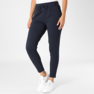 Only - Pantalon Femme Poptrash Life Bleu Marine