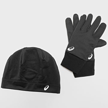 Asics - Lot Bonnet Et Gants Running Pack 3013A035 Noir