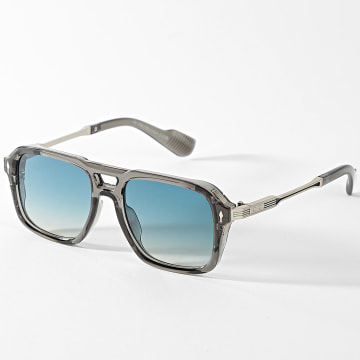 Classic Series - Lunettes De Soleil 707 Gris Anthracite Argenté Bleu Dégradé