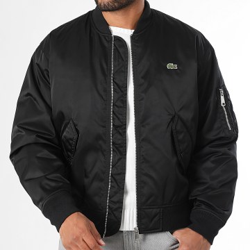Lacoste - Bomber Logo Brodé Crocodile Noir