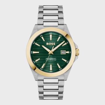 BOSS - Sport Lux Watch 1514173 Silver Dark Green Gold