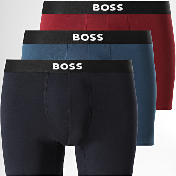BOSS - Lot De 3 Boxers 50544272 Bordeaux Bleu Canard Bleu Marine