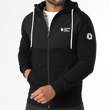 Comme Des Loups - Sweat Capuche Zippé Himalaya Noir