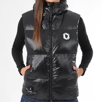 Comme Des Loups - Consolador sin mangas con capucha Tokyo negro para mujer