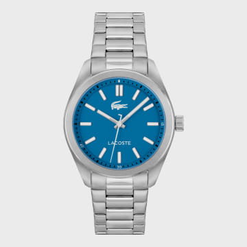 Lacoste - Reloj Monceau Logo Cocodrilo Azul Plata