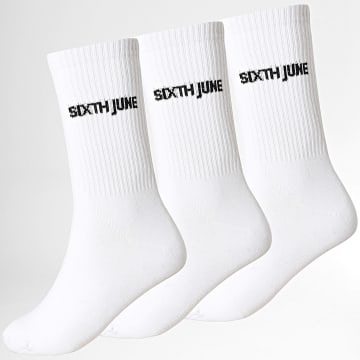 Sixth June - Lote de 3 pares de calcetines blancos 624