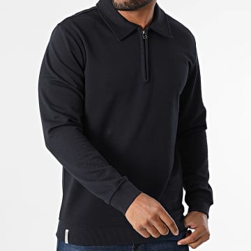 Tiffosi - Sweat Col Zippé Lake 10062195 Bleu Marine
