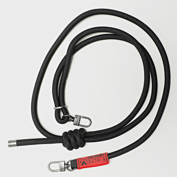 Topologie - Fettuccia di corda da 8 mm nera