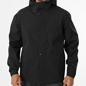 Jack And Jones - Chaqueta con capucha y cremallera Reagan Clean Tech Negro