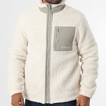Jack And Jones - Veste Sherpa Zippée Soho Beige Clair