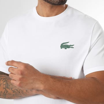 Lacoste - Tee Shirt Big Logo Blanc