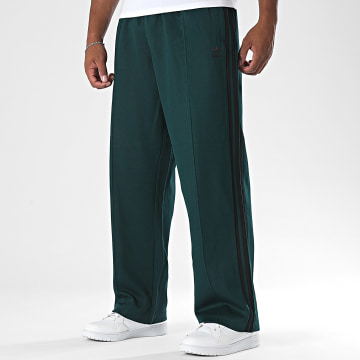 Adidas Originals - Pantalon Jogging A Bandes Baggy TP JY1420 Vert Foncé Noir