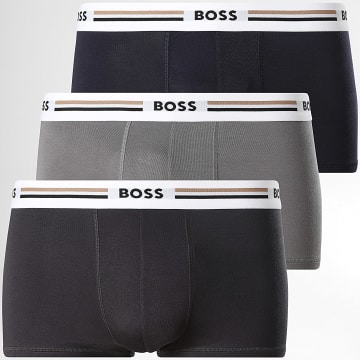BOSS - Lot De 3 Boxers 50492200 Bleu Marine Gris Anthracite Gris