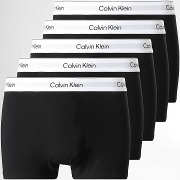 Calvin Klein - Set van 5 Relaxed Fit Boxers NB4437 Zwart Wit