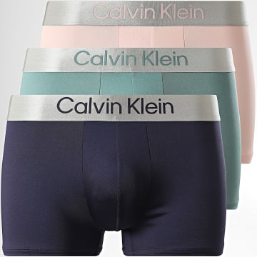 Calvin Klein - 3er-Pack Boxershorts NB4269 Rosa Blau Türkis Marineblau