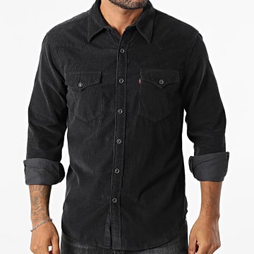 Levi's - Camisa de manga larga de canalé 85744 Negro