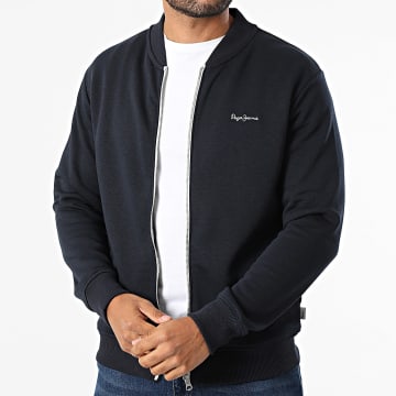 Pepe Jeans - Sweat Zippé Macbeth PM5800010 Bleu Marine