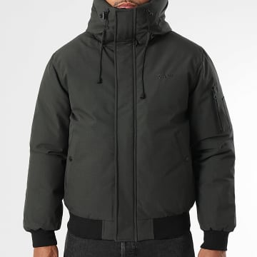 Schott NYC - Kapuzenjacke Beever Khaki Grün